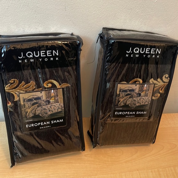 J Queen New York Bedding J Queen Toscano Black Euro Chenille